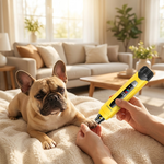 Perro tranquilo mientras le liman las uñas con la lima PawCareShop