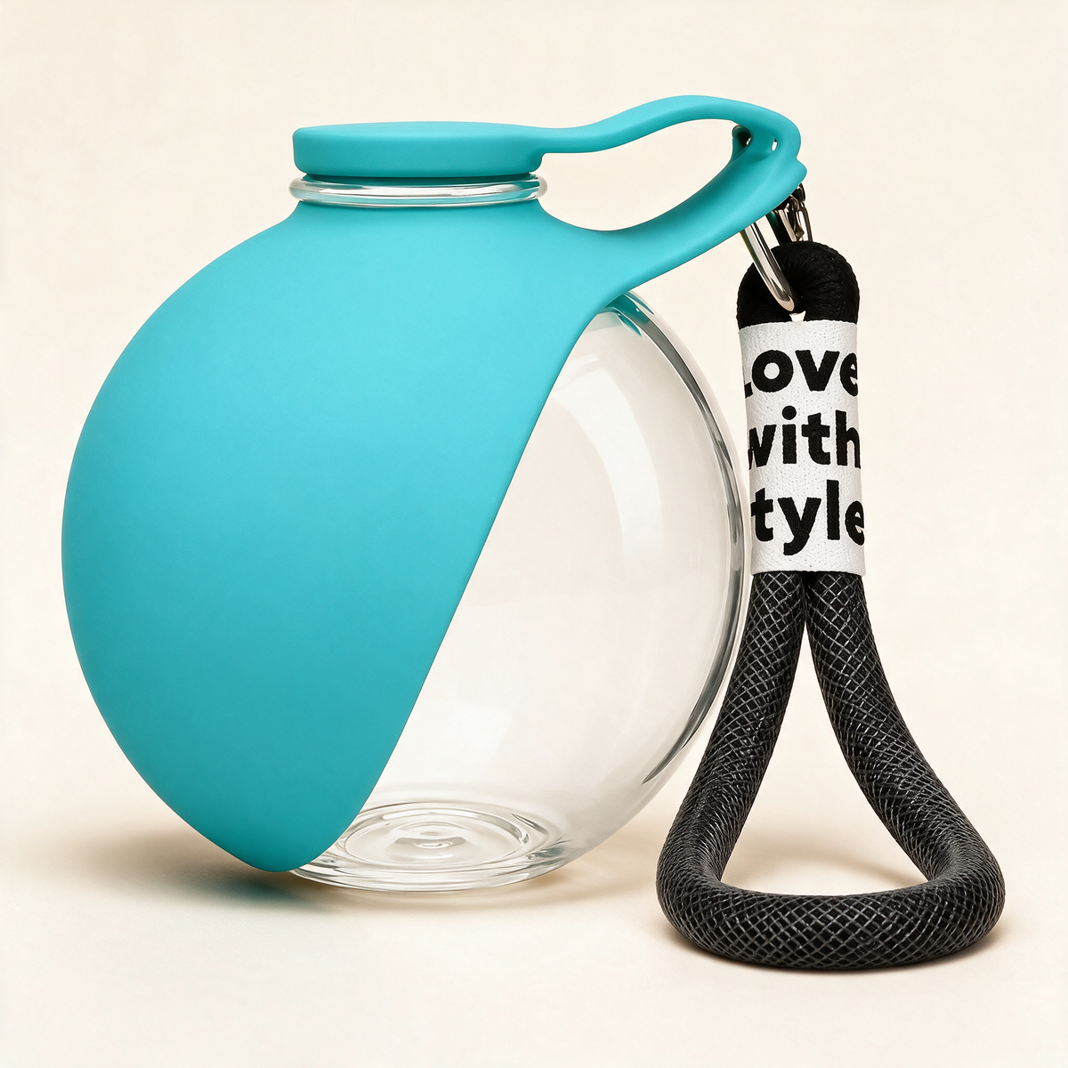 Botella de agua portátil 2 en 1 teal - PawCareShop