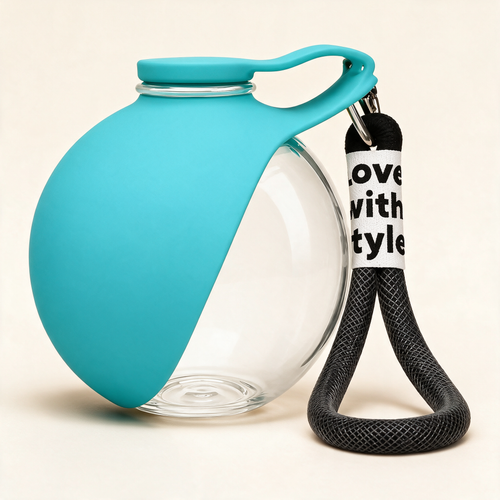 Botella de agua portátil 2 en 1 teal - PawCareShop