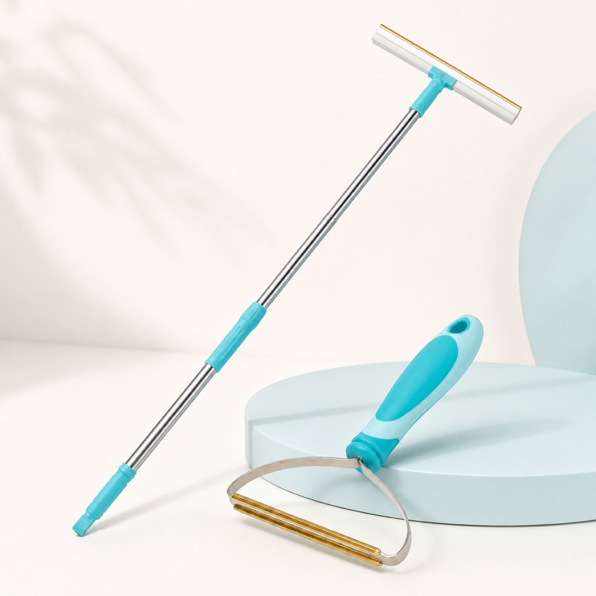 Quita-Pelos PawCare: cepillo de mano y mango extensible, las dos herramientas del pack